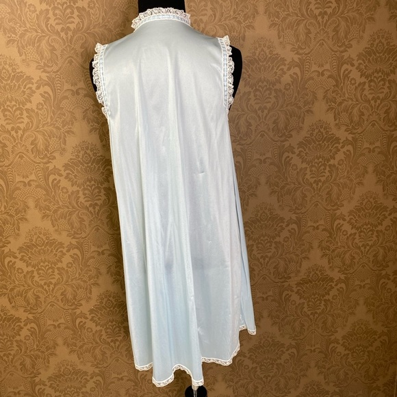 Vintage 60s 70s Glammy Cottagecore Victorian Romantic Nightgown Lingerie - Picture 5 of 10